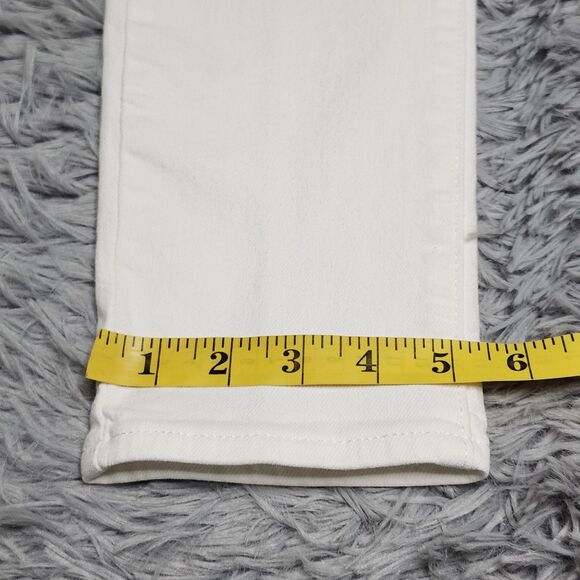 Levis 711 Skinny Jeans Womens 30x30 White Stretch Denim Mid Rise Slim Fit Pants - Picture 9 of 16